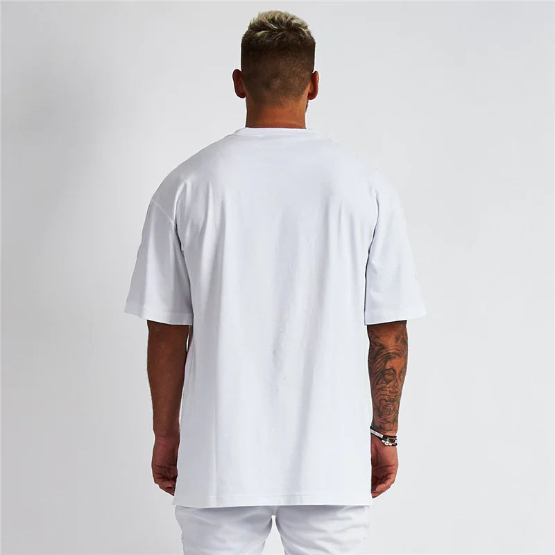 Solid Color Blank Sports Short-sleeved T-shirt